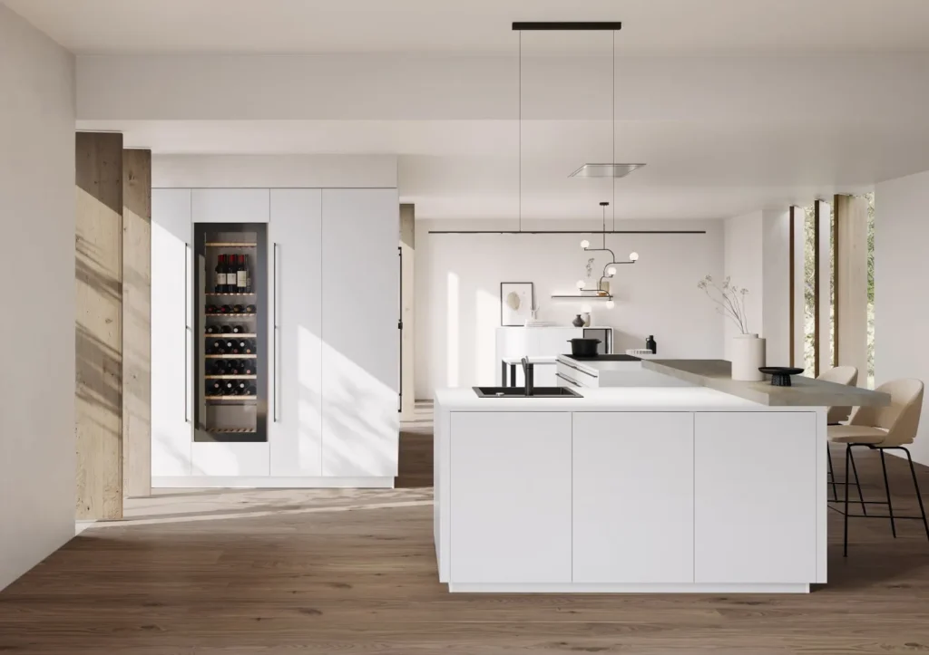 white innovative kitchen design