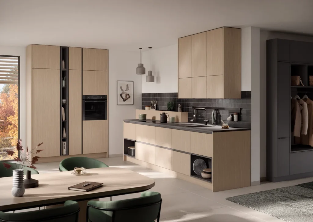 Wood simple kitchen design